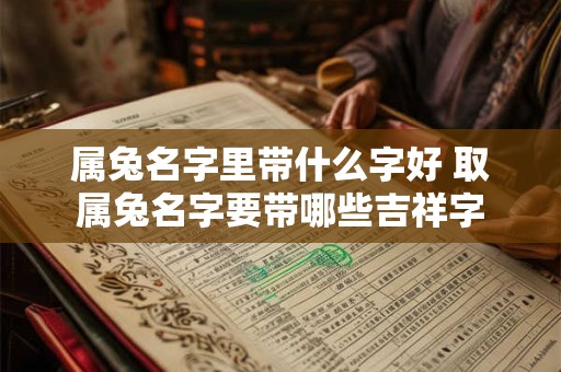 属兔名字里带什么字好 取属兔名字要带哪些吉祥字