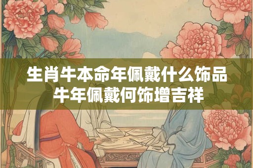 生肖牛本命年佩戴什么饰品 牛年佩戴何饰增吉祥
