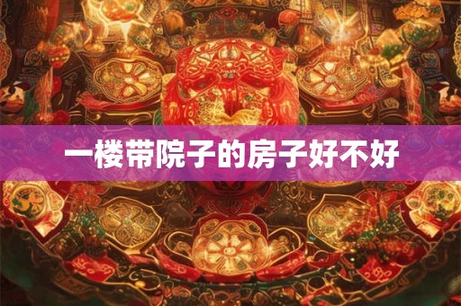一楼带院子的房子好不好