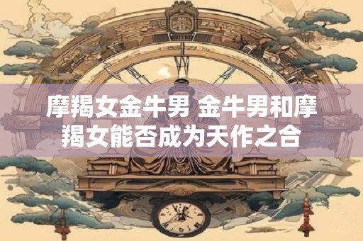 摩羯女金牛男 金牛男和摩羯女能否成为天作之合