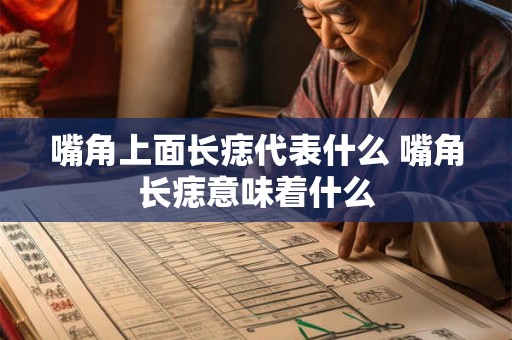 嘴角上面长痣代表什么 嘴角长痣意味着什么