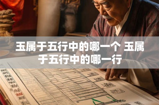 玉属于五行中的哪一个 玉属于五行中的哪一行