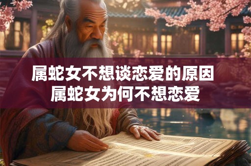 属蛇女不想谈恋爱的原因 属蛇女为何不想恋爱