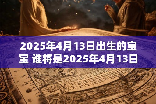 2025年4月13日出生的宝宝 谁将是2025年4月13日的宝宝