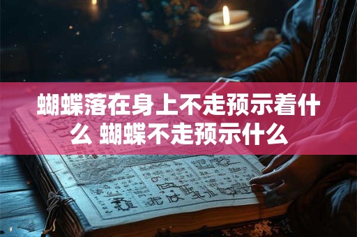 蝴蝶落在身上不走预示着什么 蝴蝶不走预示什么