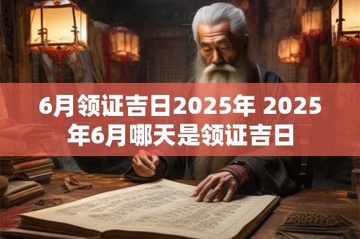 6月领证吉日2025年 2025年6月哪天是领证吉日