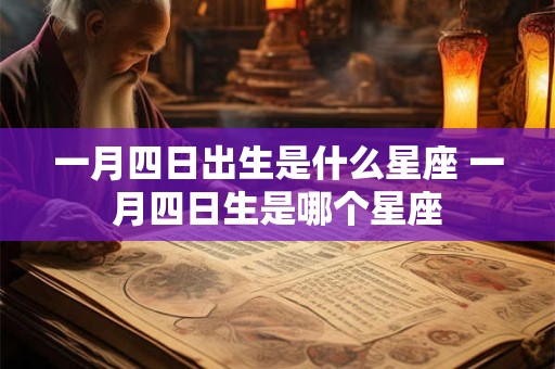 一月四日出生是什么星座 一月四日生是哪个星座