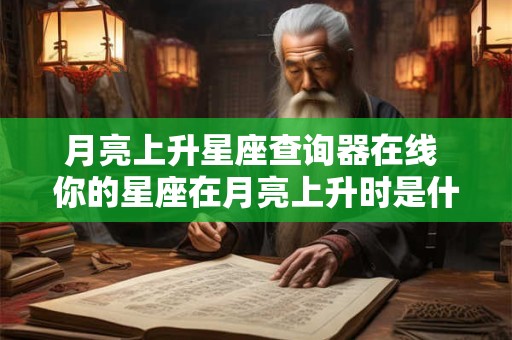 月亮上升星座查询器在线 你的星座在月亮上升时是什么