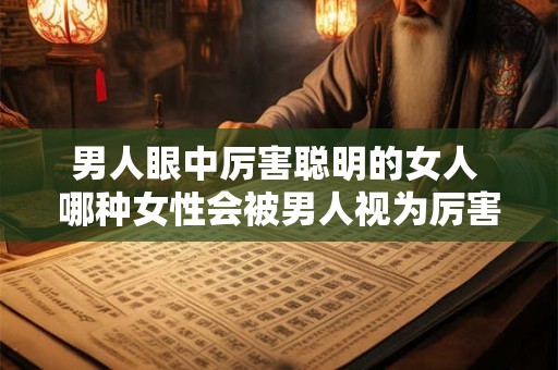 男人眼中厉害聪明的女人 哪种女性会被男人视为厉害聪明