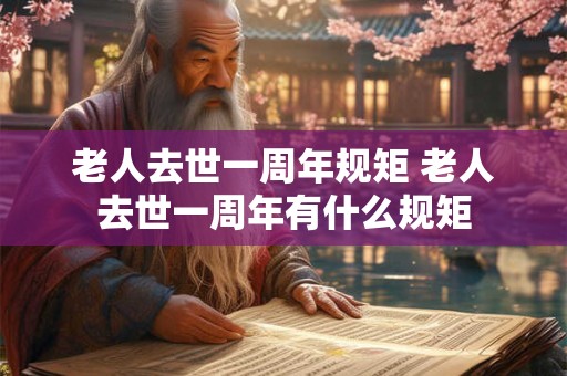 老人去世一周年规矩 老人去世一周年有什么规矩