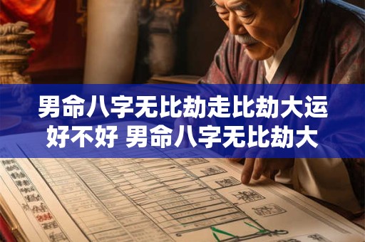 男命八字无比劫走比劫大运好不好 男命八字无比劫大运是否好