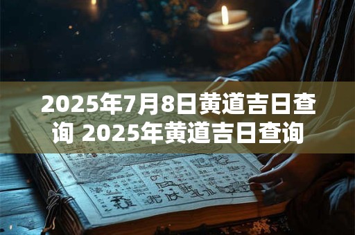 2025年7月8日黄道吉日查询 2025年黄道吉日查询