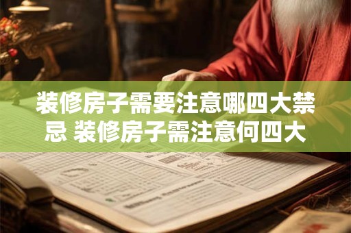 装修房子需要注意哪四大禁忌 装修房子需注意何四大禁忌