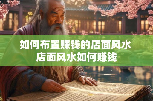 如何布置赚钱的店面风水 店面风水如何赚钱