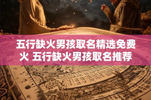 五行缺火男孩取名精选免费火 五行缺火男孩取名推荐吗