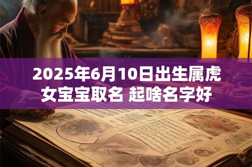 2025年6月10日出生属虎女宝宝取名 起啥名字好