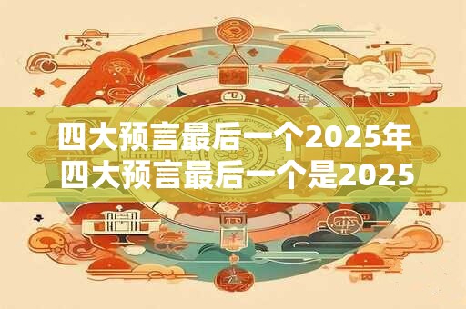 四大预言最后一个2025年 四大预言最后一个是2025