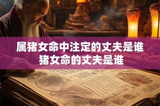 属猪女命中注定的丈夫是谁 猪女命的丈夫是谁