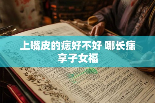 上嘴皮的痣好不好 哪长痣享子女福