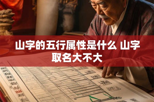 山字的五行属性是什么 山字取名大不大
