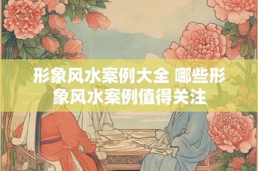 形象风水案例大全 哪些形象风水案例值得关注