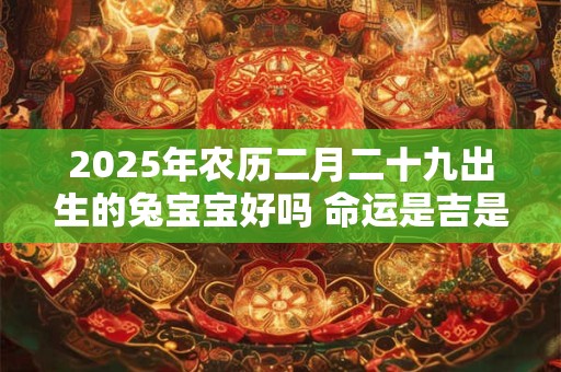 2026年农历二月二十九出生的兔宝宝好吗 命运是吉是凶