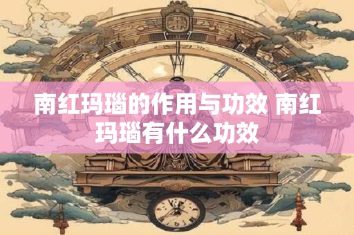 南红玛瑙的作用与功效 南红玛瑙有什么功效 南红玛瑙的作用与功效 南红玛瑙有什么功效