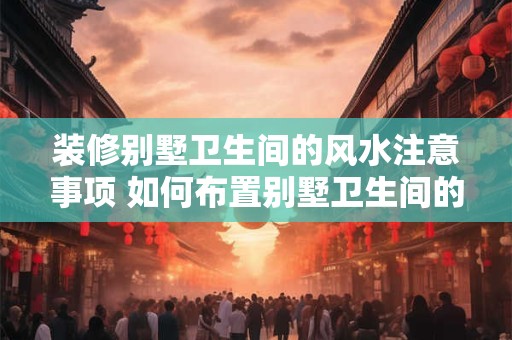 装修别墅卫生间的风水注意事项 如何布置别墅卫生间的风水