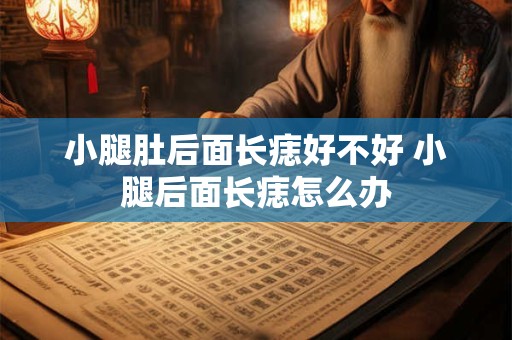 小腿肚后面长痣好不好 小腿后面长痣怎么办