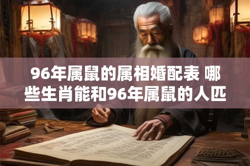 96年属鼠的属相婚配表 哪些生肖能和96年属鼠的人匹配