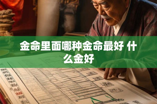 金命里面哪种金命最好 什么金好