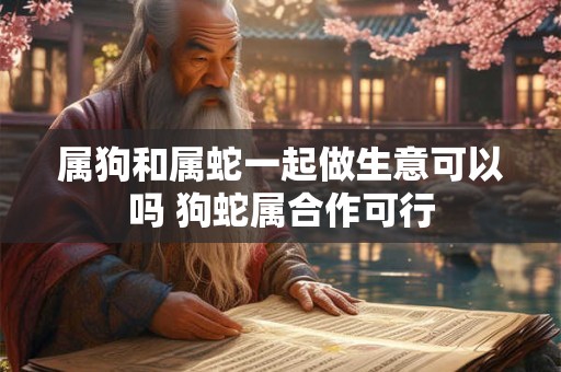 属狗和属蛇一起做生意可以吗 狗蛇属合作可行
