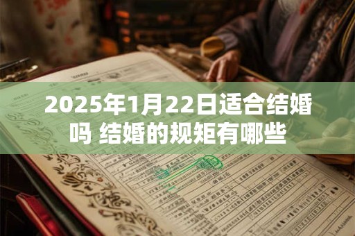 2025年1月22日适合结婚吗 结婚的规矩有哪些