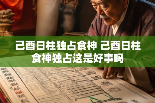 己酉日柱独占食神 己酉日柱食神独占这是好事吗