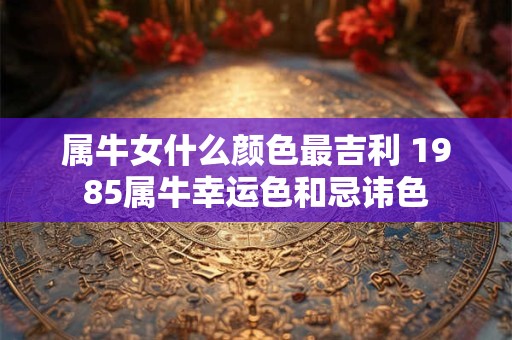 属牛女什么颜色最吉利 1985属牛幸运色和忌讳色