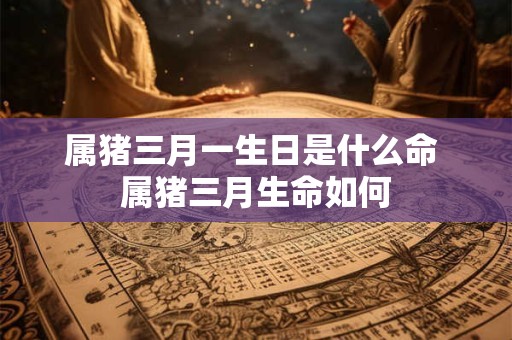 属猪三月一生日是什么命 属猪三月生命如何