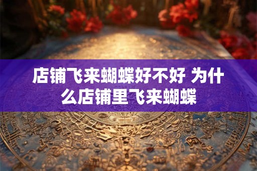 店铺飞来蝴蝶好不好 为什么店铺里飞来蝴蝶