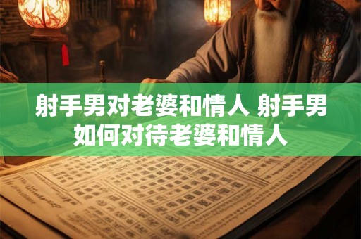 射手男对老婆和情人 射手男如何对待老婆和情人