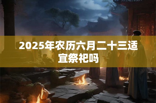 2025年农历六月二十三适宜祭祀吗