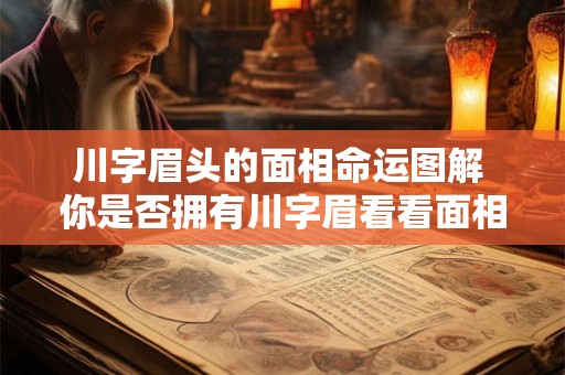 川字眉头的面相命运图解 你是否拥有川字眉看看面相命运如何