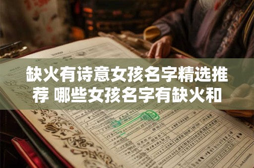 缺火有诗意女孩名字精选推荐 哪些女孩名字有缺火和诗意