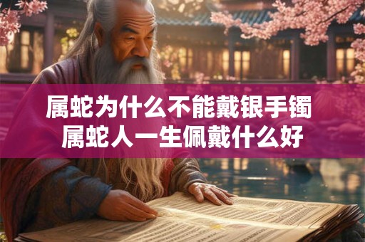 属蛇为什么不能戴银手镯 属蛇人一生佩戴什么好