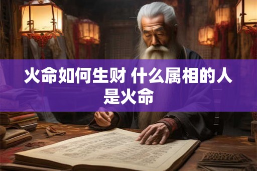 火命如何生财 什么属相的人是火命