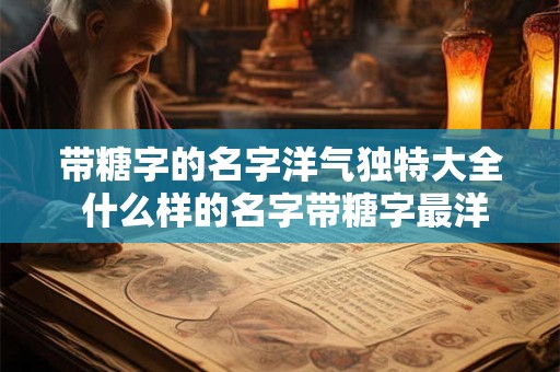 带糖字的名字洋气独特大全 什么样的名字带糖字最洋气独特