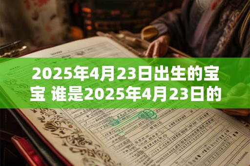 2025年4月23日出生的宝宝 谁是2025年4月23日的新生儿