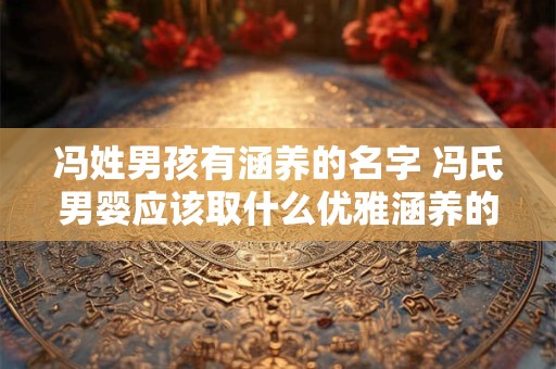 冯姓男孩有涵养的名字 冯氏男婴应该取什么优雅涵养的名字
