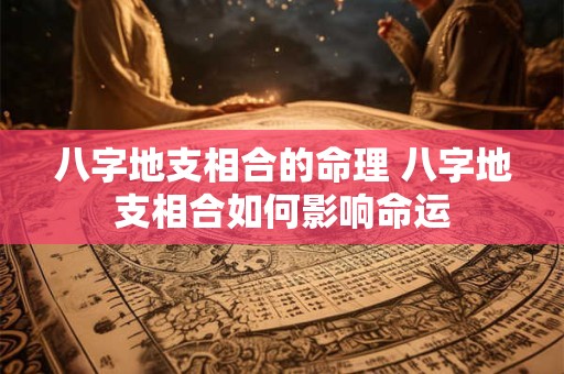 八字地支相合的命理 八字地支相合如何影响命运