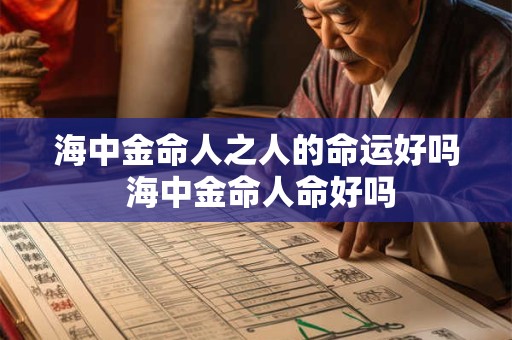海中金命人之人的命运好吗 海中金命人命好吗