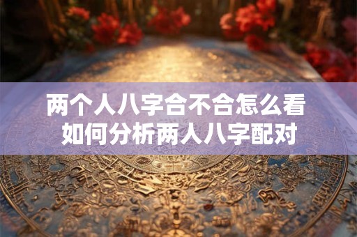 两个人八字合不合怎么看 如何分析两人八字配对