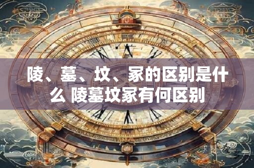 陵、墓、坟、冢的区别是什么 陵墓坟冢有何区别